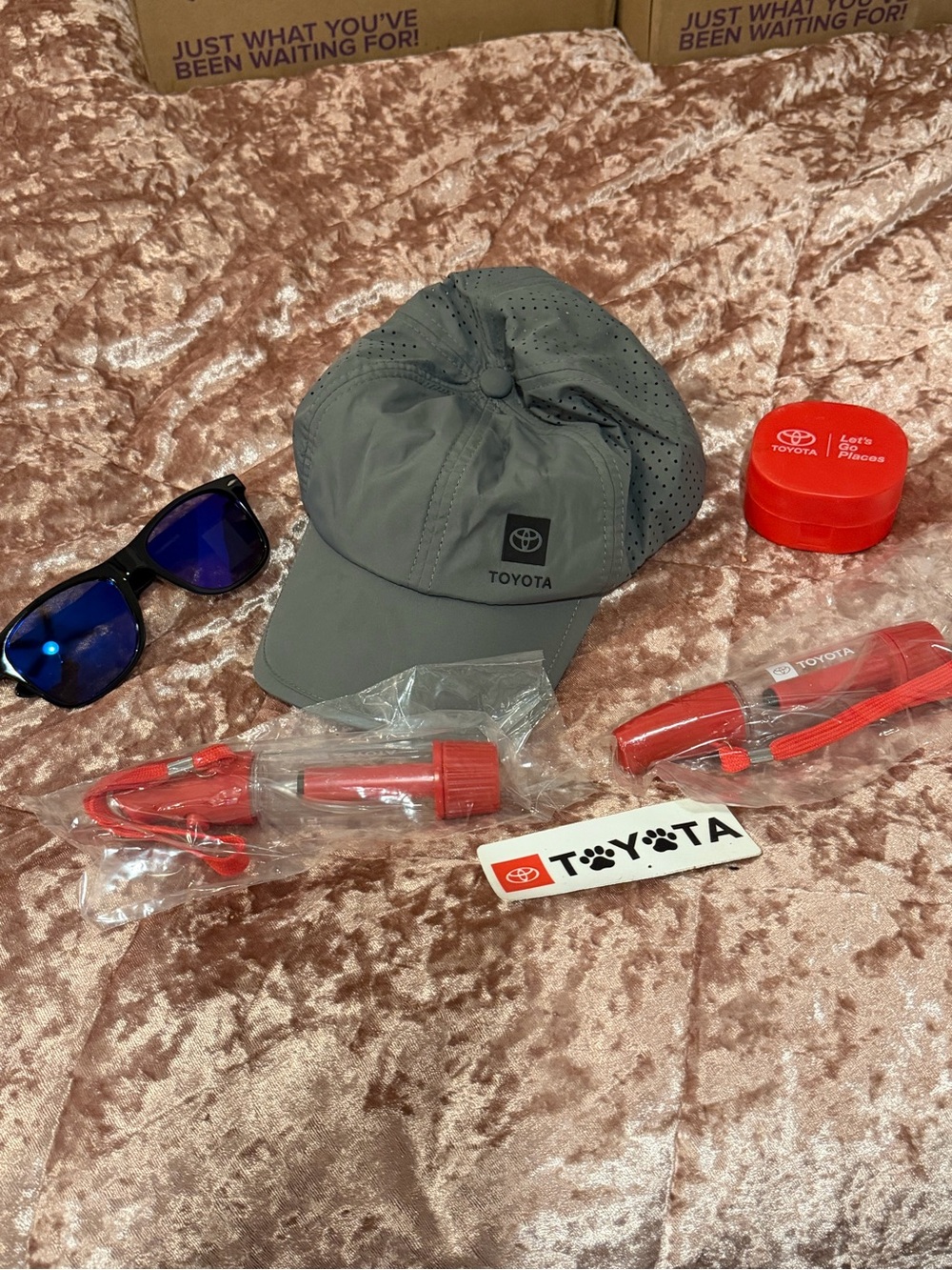 Toyota Gray Performance Cap and Gift Bundle